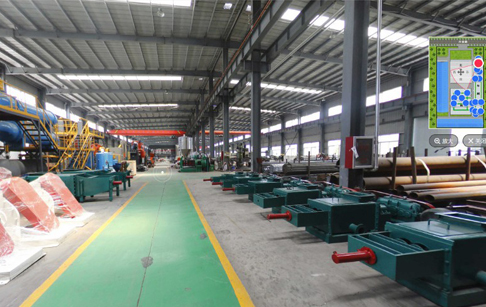 VR Panoramic view of DOING factory shows the machine workshop