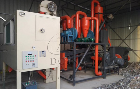 PCB board recycling machine being debugged in Hebei, China