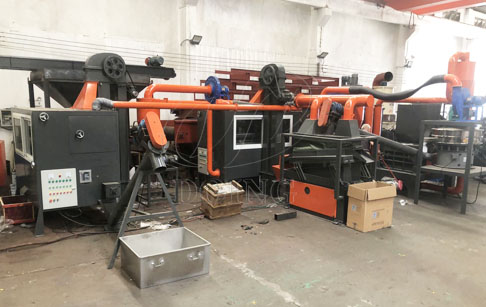 One set PCB recycling machine ordered by Hong Kong customer was successfully put into production